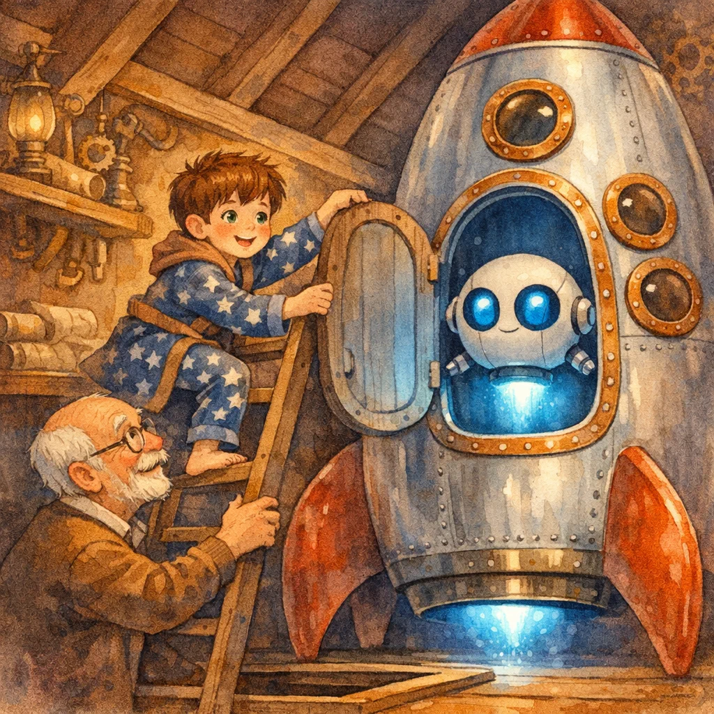Théo, petit astronaute